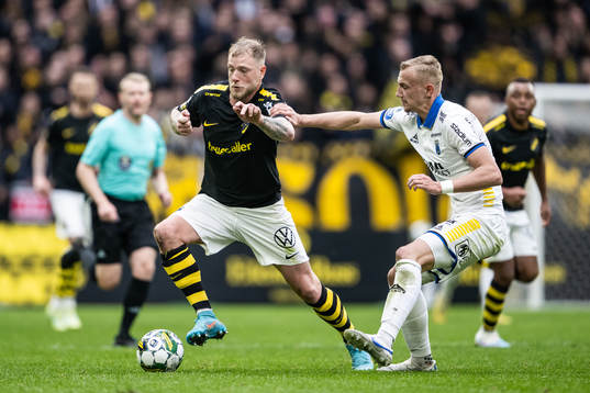 AIKs John Guidetti och Sirius Jakob Voelkerling Persson