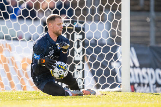 Halmstads målvakt Malkolm Nilsson Säfqvist