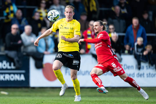 Mjällbys Herman Johansson och Elfsborgs Niklas Hult