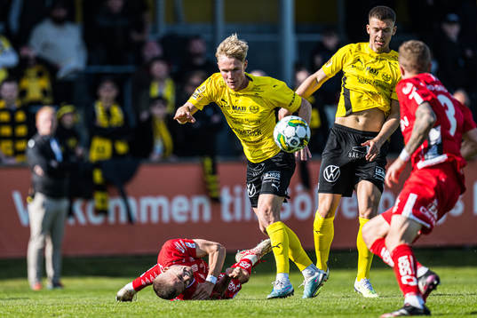 Mjällbys Max Fenger och Elfsborgs Gustaf Lagerbielke