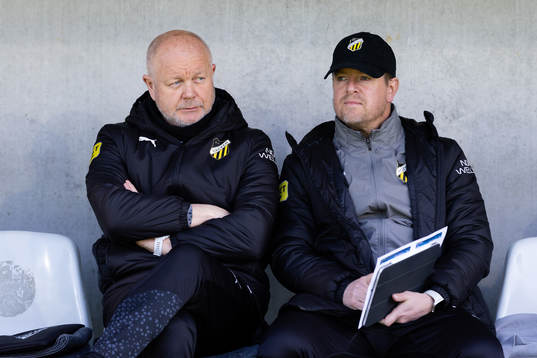 Häckens tränare Per-Mathias Høgmo och assisterande