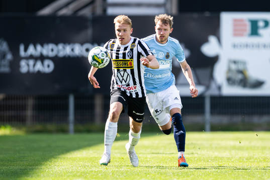Landskronas Edvin Dahlqvist och Gefles Christoffer Aspgren