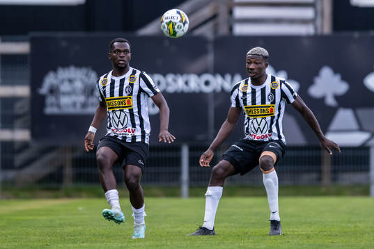 Landskronas Kofi Asare och Ousmane Diawara