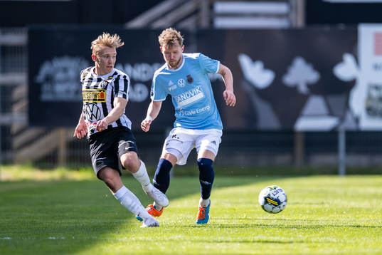 Landskronas Edvin Dahlqvist  och Gefles Christoffer Aspgren