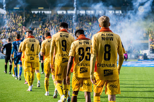 Joel Mugisha and Albert Grønbæk of Bodø/Glimt