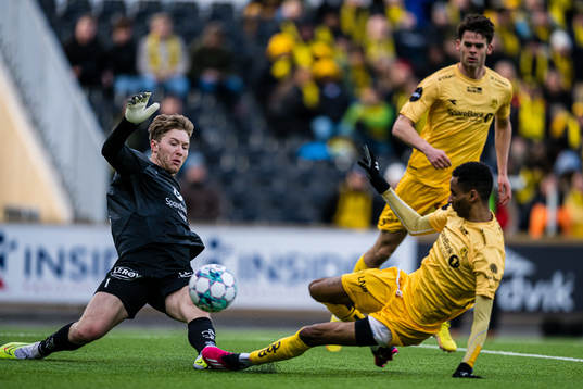 Mathias Dyngeland of Brann and Amahl Pellegrino of