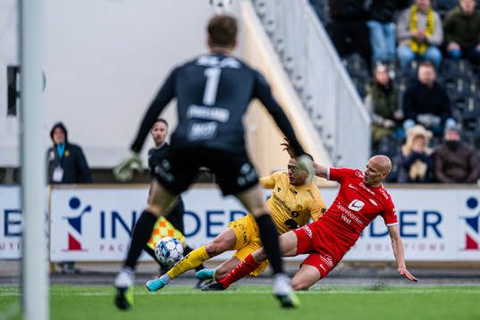 Omar Elabdellaoui of Bodø/Glimt and Ruben Kristiansen of