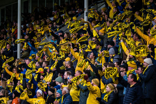 Spectators in the stands