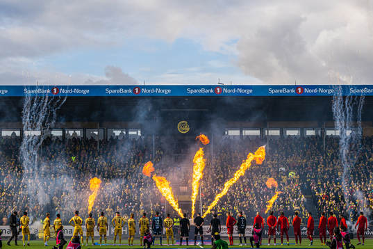 Fireworks at Aspmyra Stadion