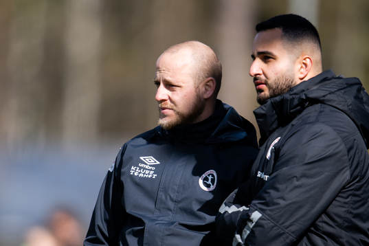 Örebros tränare Rickard Johansson och assisterande