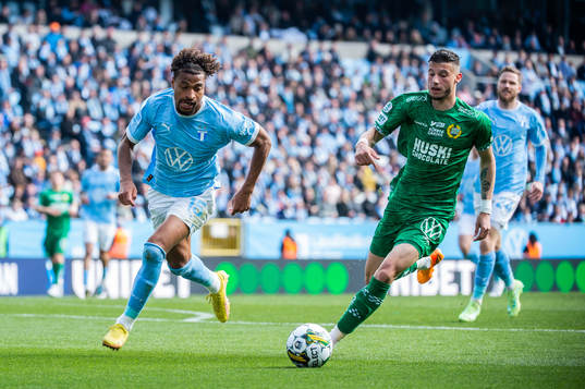 Malmö FFs Joseph Ceesay och Hammarbys Viktor Djukanovic