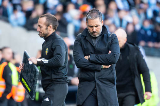 Hammarbys tränare Marti Cifuentes deppar