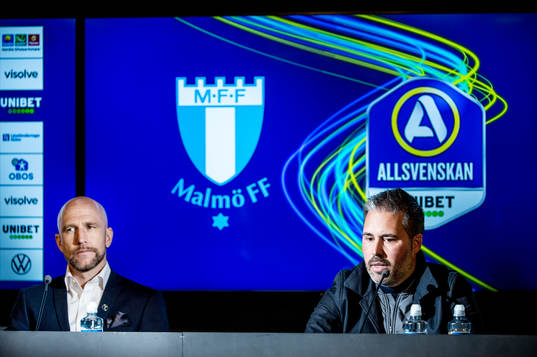 Malmö FFs tränare Henrik Rydström och Hammarbys tränare