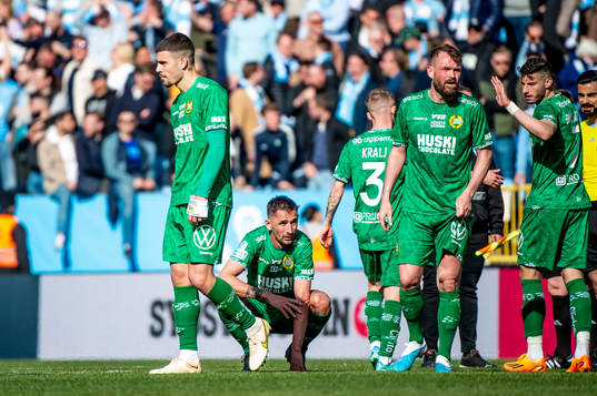 Hammarbys spelare deppar