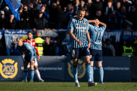 Djurgårdens Piotr Johansson deppar