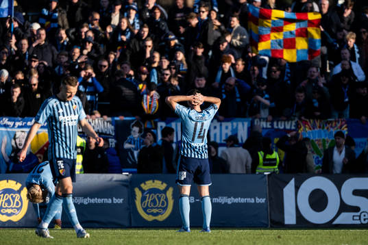 Djurgårdens Besard Sabovic deppar