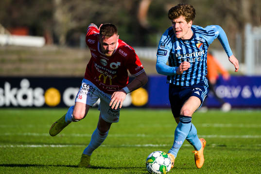 Degerfors Rasmus Örqvist och Djurgårdens Oliver Berg