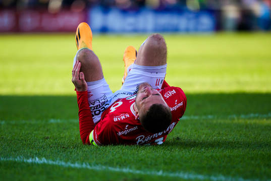 Degerfors Christos Gravius har ont