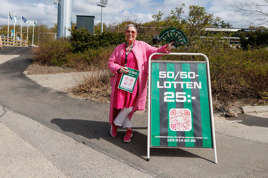 Försäljning av 50/50 lotter