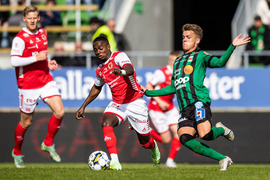 Kalmars Nahom Girmai Netabay och Varbergs Victor Karlsson