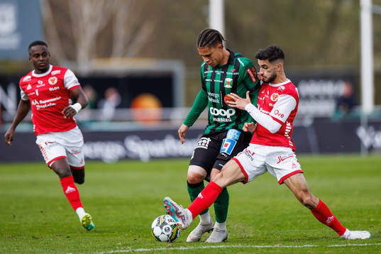 Varbergs Maxime Anne Marie Sainte och Kalmars Noah Shamoun