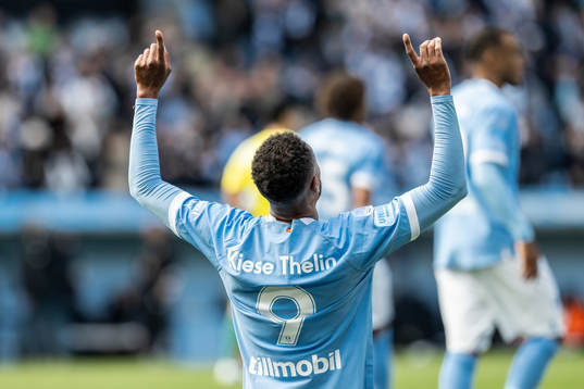 Malmö FFs Isaac Kiese Thelin jublar
