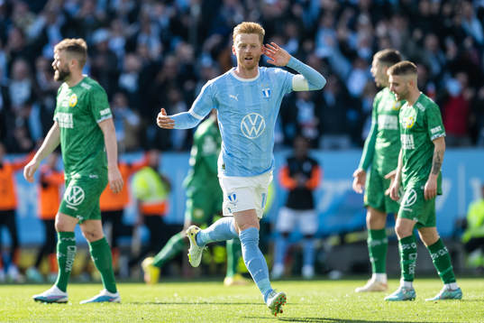 Malmö FFs Anders Christiansen jublar