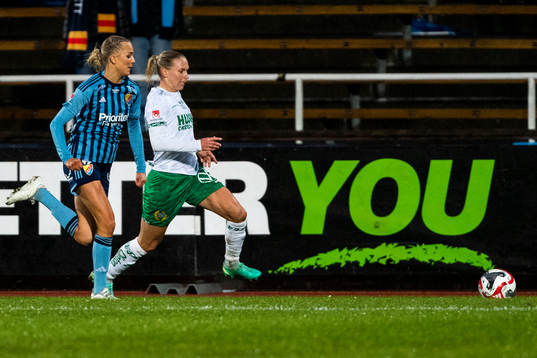 Djurgårdens Sara Lilja Vidlund och Hammarbys Jonna