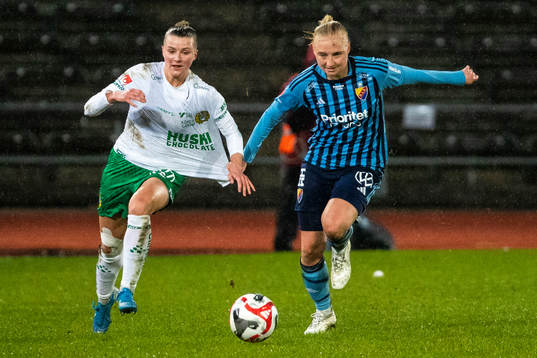 Hammarbys Thea Sørbo och Djurgårdens Stinalisa Johansson