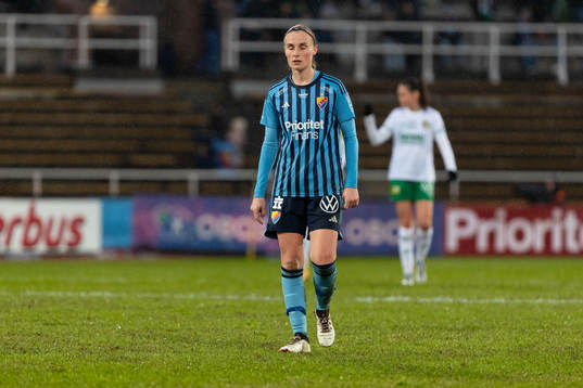 Djurgårdens Kamilla Lilhammer Karlsen deppar
