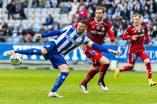 IFK Göteborgs Marcus Berg och IFK Norrköpings Niklas