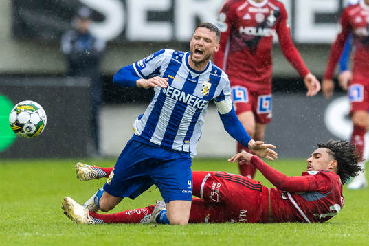 IFK Göteborgs Marcus Berg och IFK Norrköpings Jesper