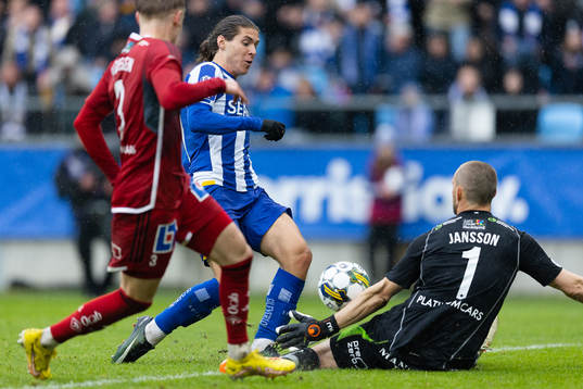 IFK Göteborgs Eman Markovic med ett avslut som IFK