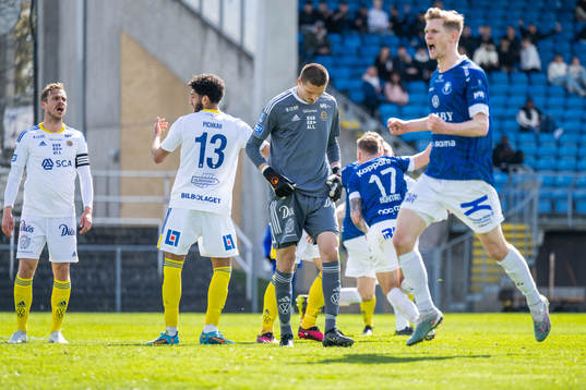 GIF Sundsvalls målvakt Gustav Molin deppar