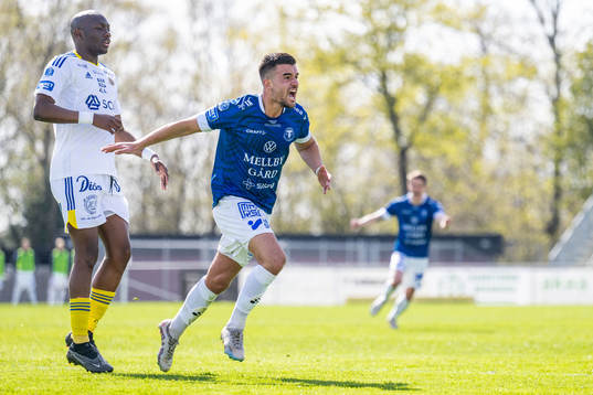 Trelleborgs Haris Brkic jublar