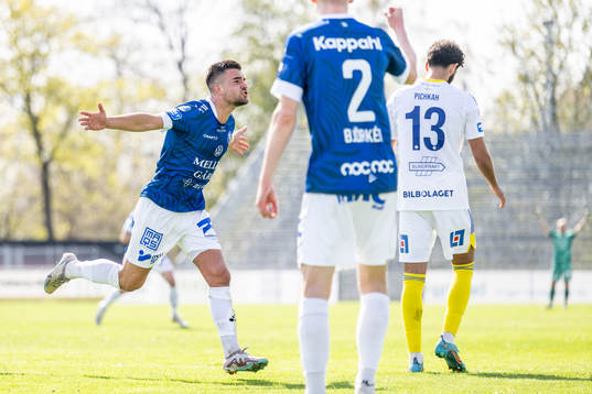 Trelleborgs Haris Brkic jublar