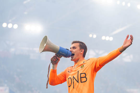 Goalkeeper Mads Hedenstad Christiansen of Lillestrøm