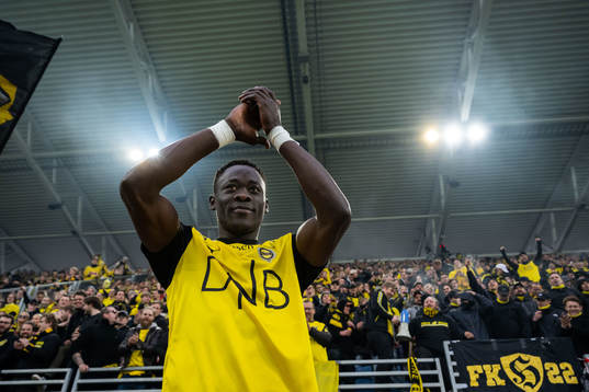 Akor Adams of Lillestrøm celebrates
