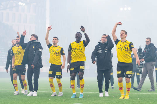 Players of Lillestrøm celebrate