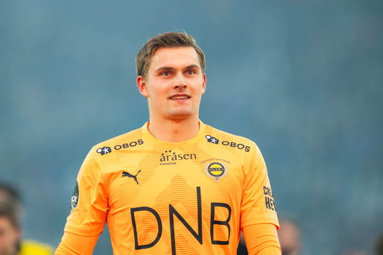 Goalkeeper Mads Hedenstad Christiansen of Lillestrøm
