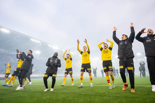 Players of Lillestrøm celebrate