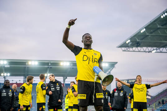 Akor Adams of Lillestrøm celebrates