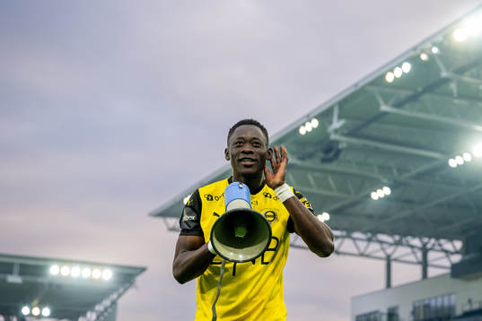 Akor Adams of Lillestrøm celebrates