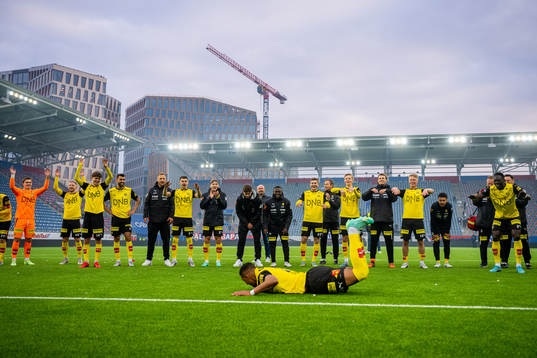Ruben Gabrielsen of Lillestrøm celebrates