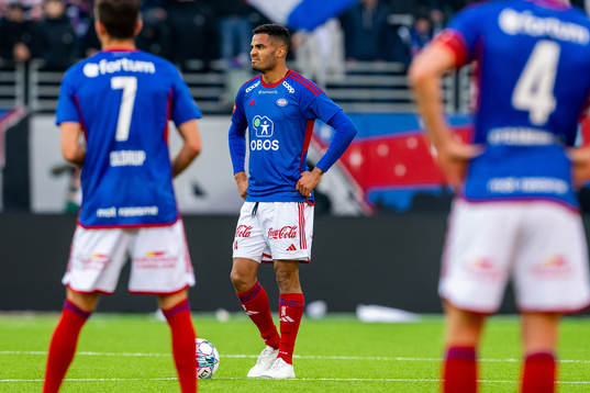Aaron Kiil Olsen of Vålerenga looks dejected