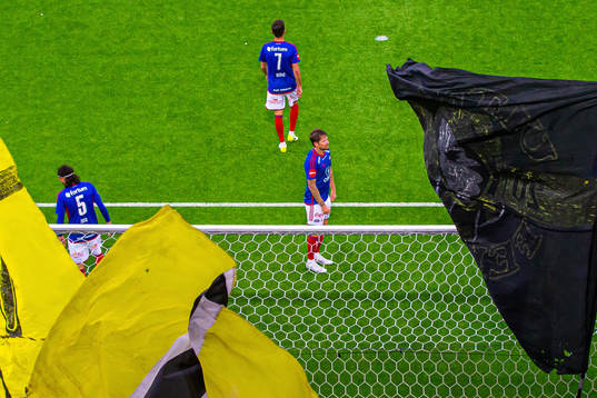 Stefan Strandberg of Vålerenga looks dejected