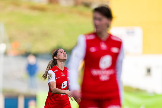Andrine Stolsmo Hegerberg of Brann looks dejected
