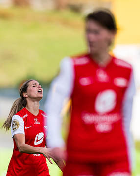 Andrine Stolsmo Hegerberg of Brann looks dejected
