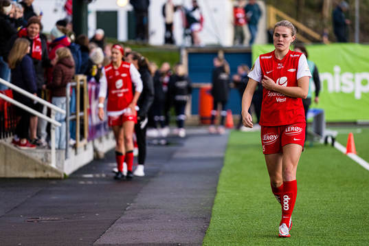 Marthine Østenstad of Brann looks dejected