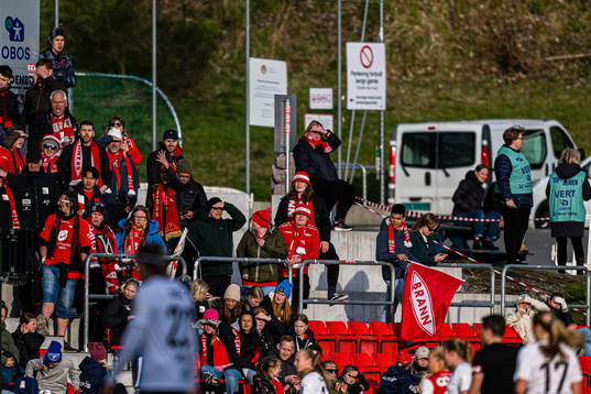 Spectators in the stands